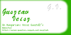 gusztav veisz business card